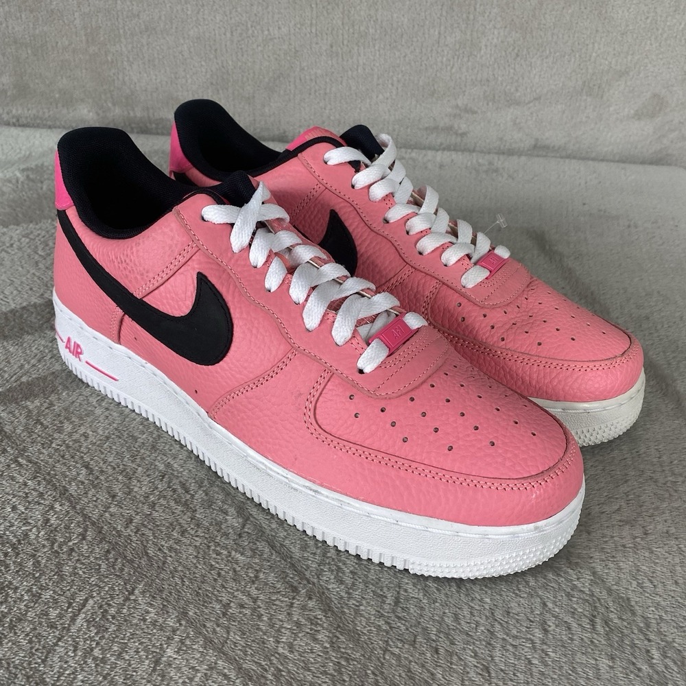 Nike Air Force 1 Low '07 LV8 Mens Shoes Size 11 Pink Glaze Leather Sneakers NEW
